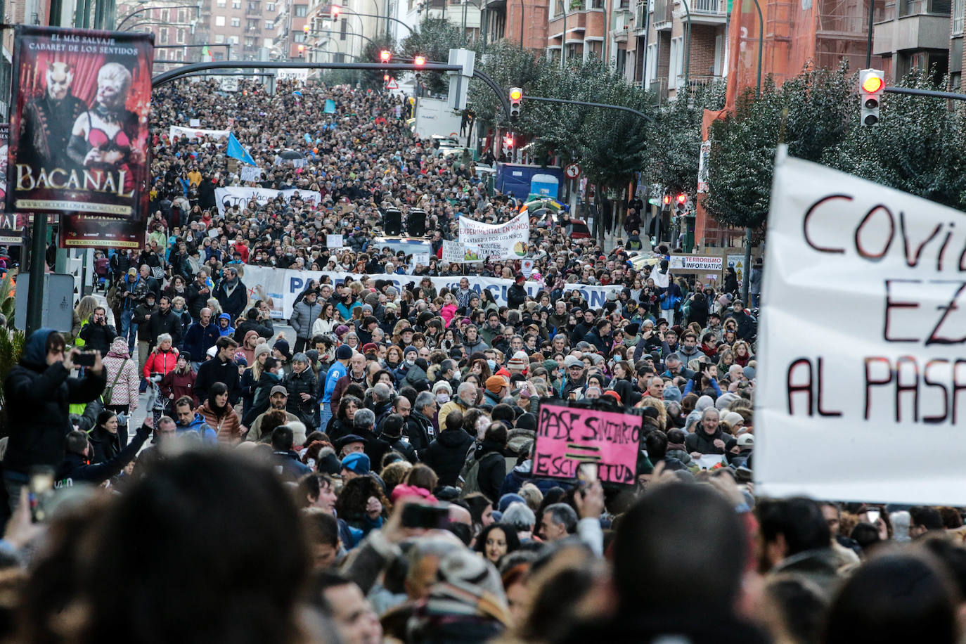 Fotos: Manifestación contra el pasaporte covid
