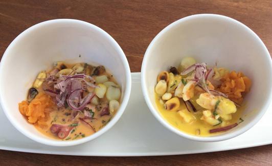 Uno de los ceviches del local bilbaíno.