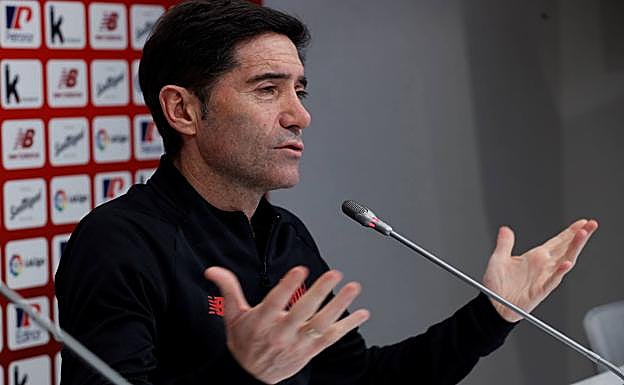 Marcelino dice que aún «no ha llegado el momento» de hablar de su renovación