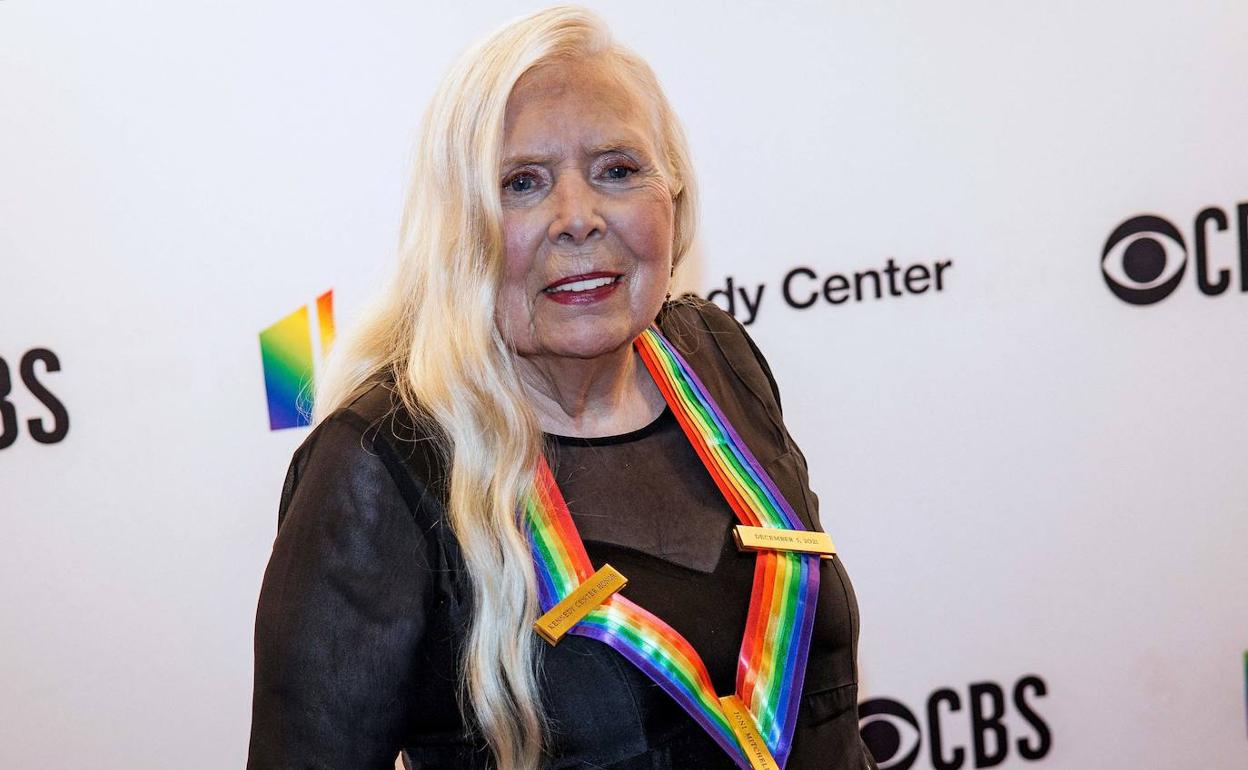 Joni Mitchell, en la entrega de los Kennedy Center Honors celebrada en diciembre.