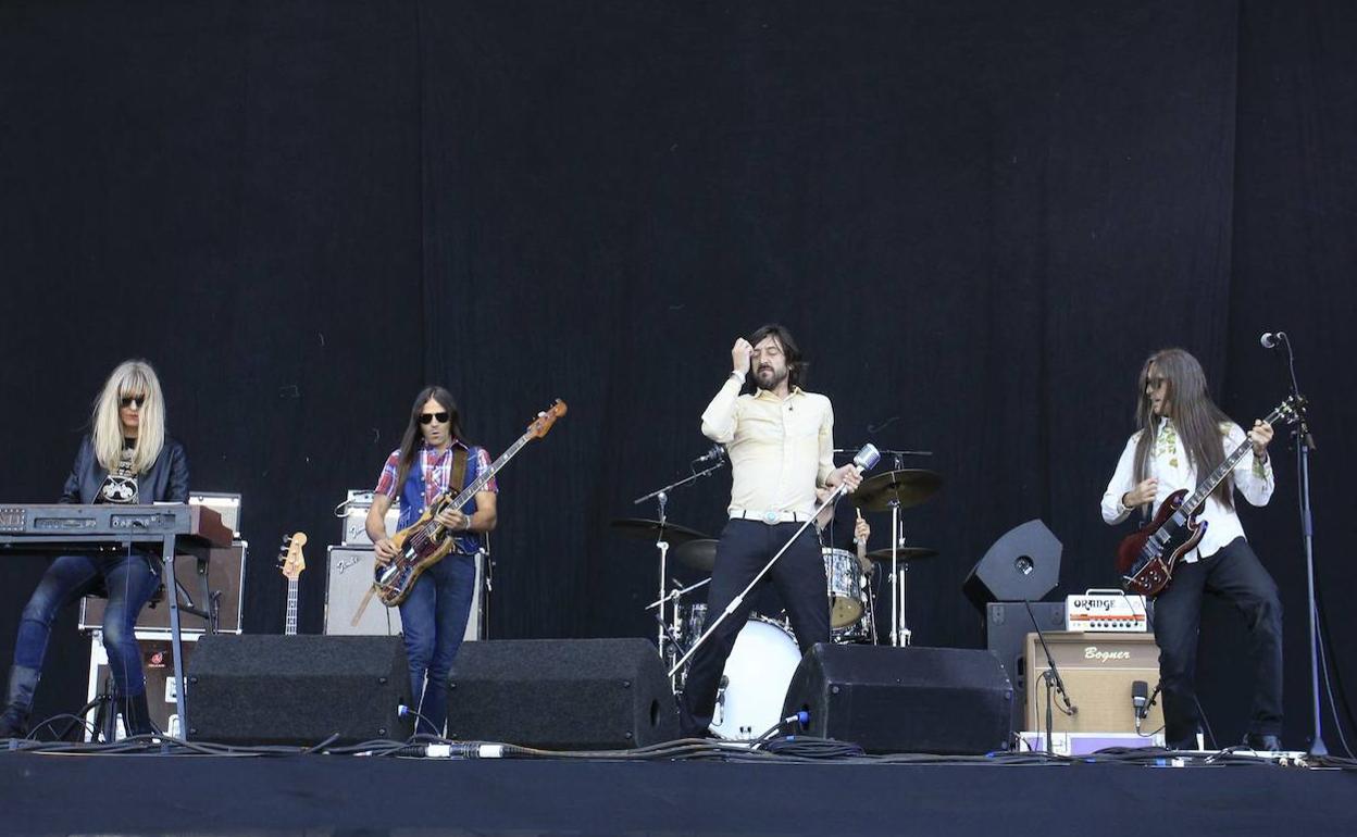 La banda madrileña de rock Sex Museum, en concierto.