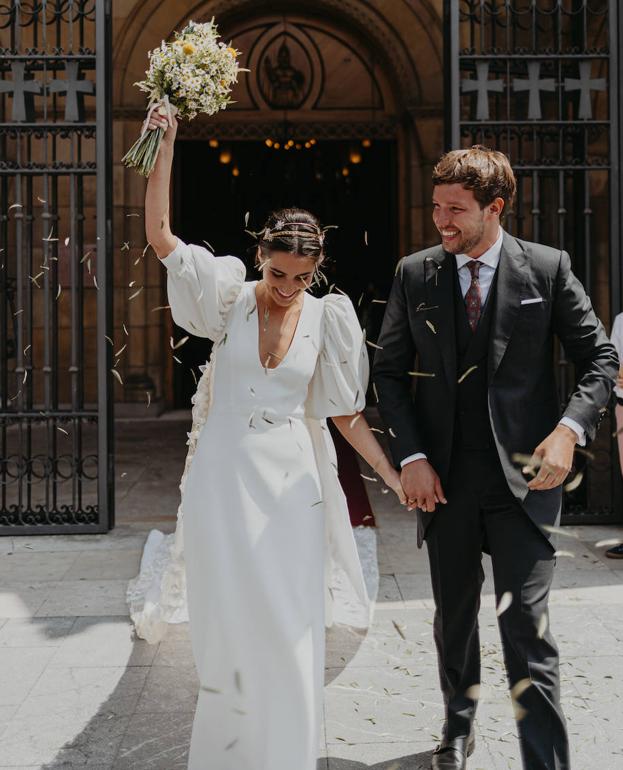 June y Antonio el día de su boda.