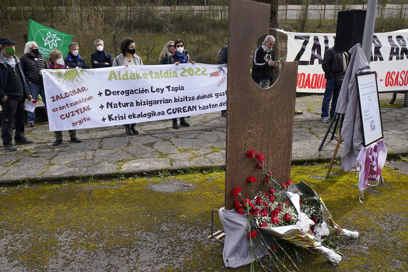 Fotos: Segundo aniversario del derrumbe de Zaldibar