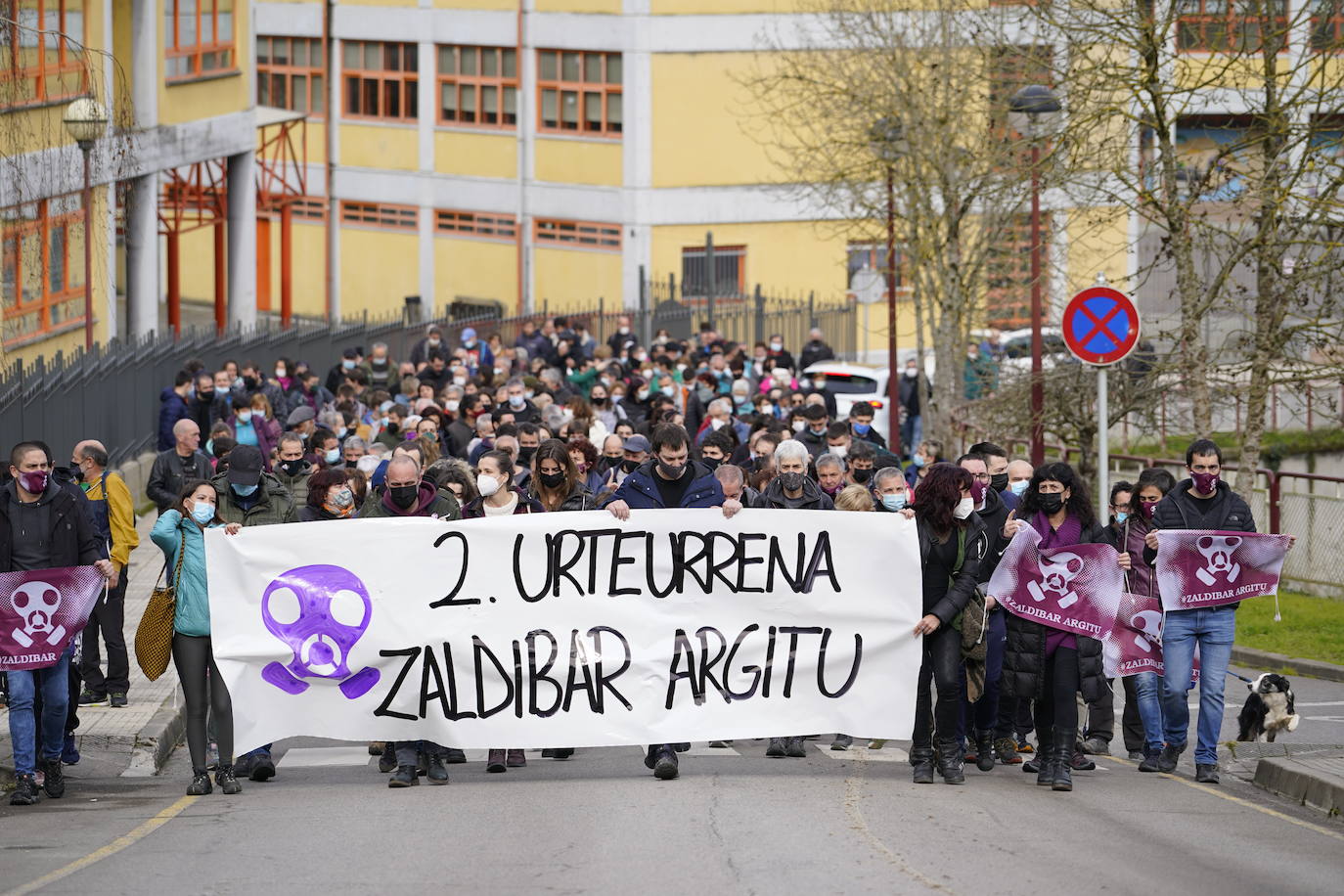 Fotos: Segundo aniversario del derrumbe de Zaldibar