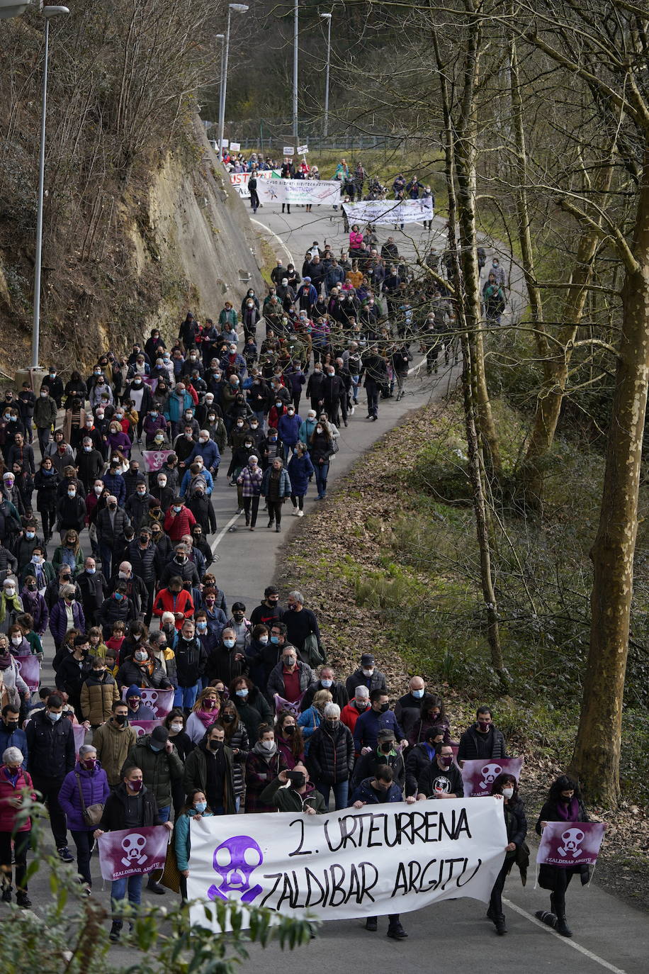 Fotos: Segundo aniversario del derrumbe de Zaldibar