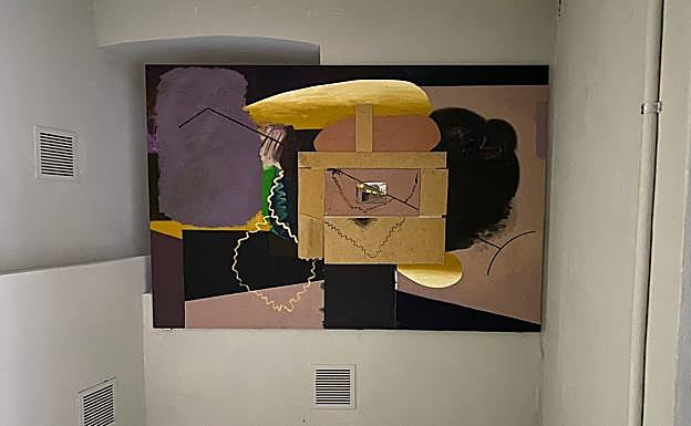 Uno de los cuadros de Iñaki Imaz, pintor y profesor de la Facultad de Bellas Artes de la UPV/EHU.