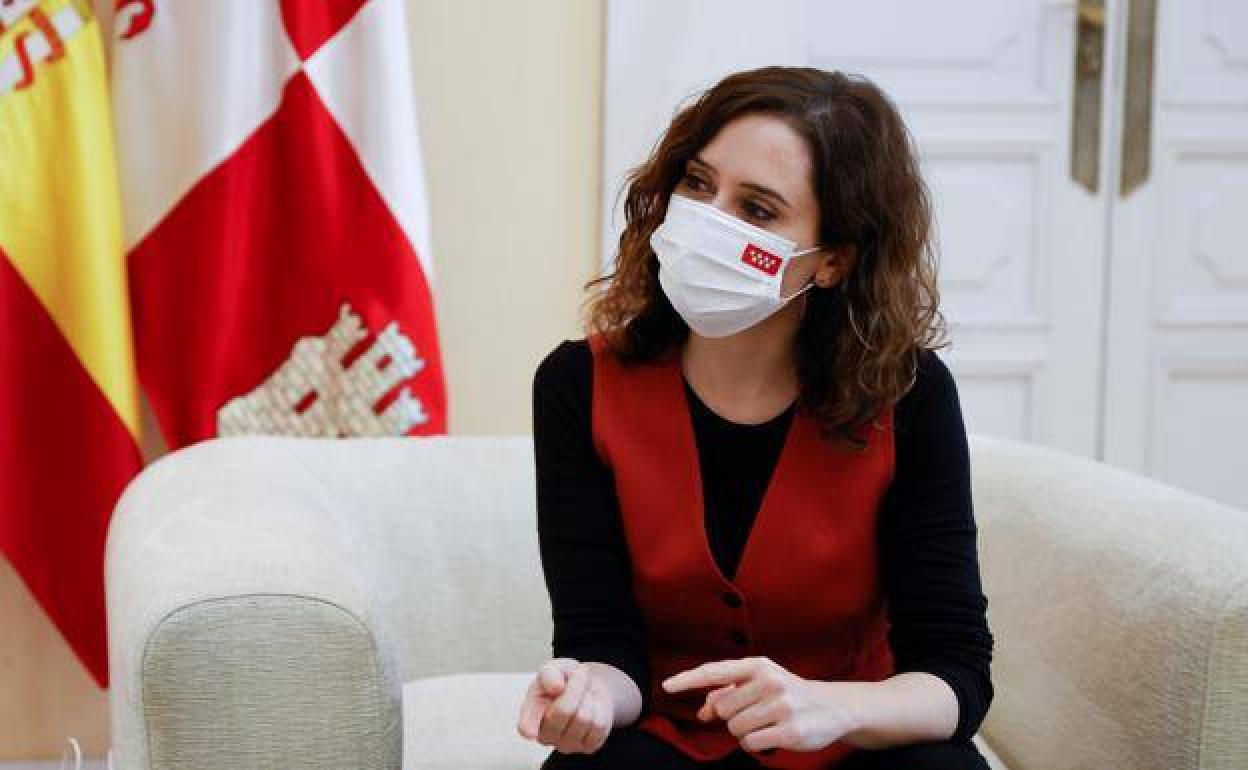La presidenta de la comunidad de Madrid, Isabel Díaz Ayuso. 