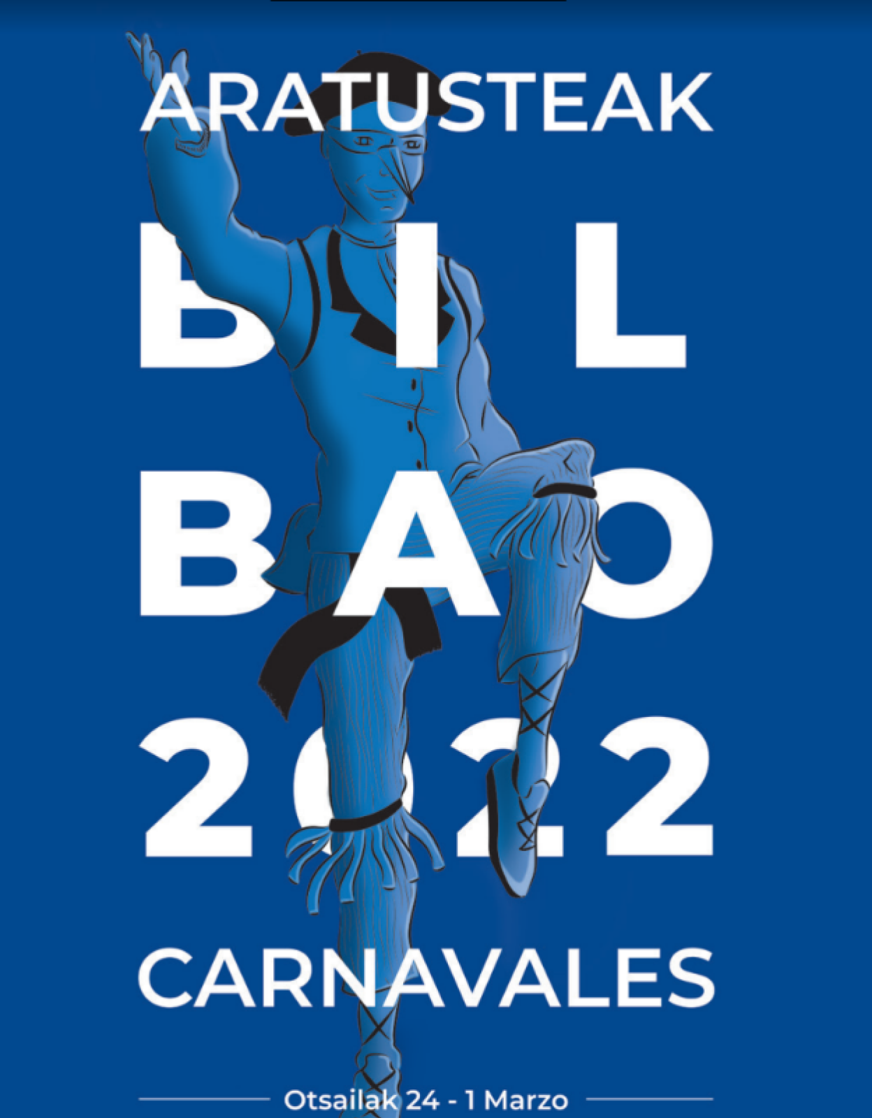 Cartel del Carnaval de Bilbao 2022.