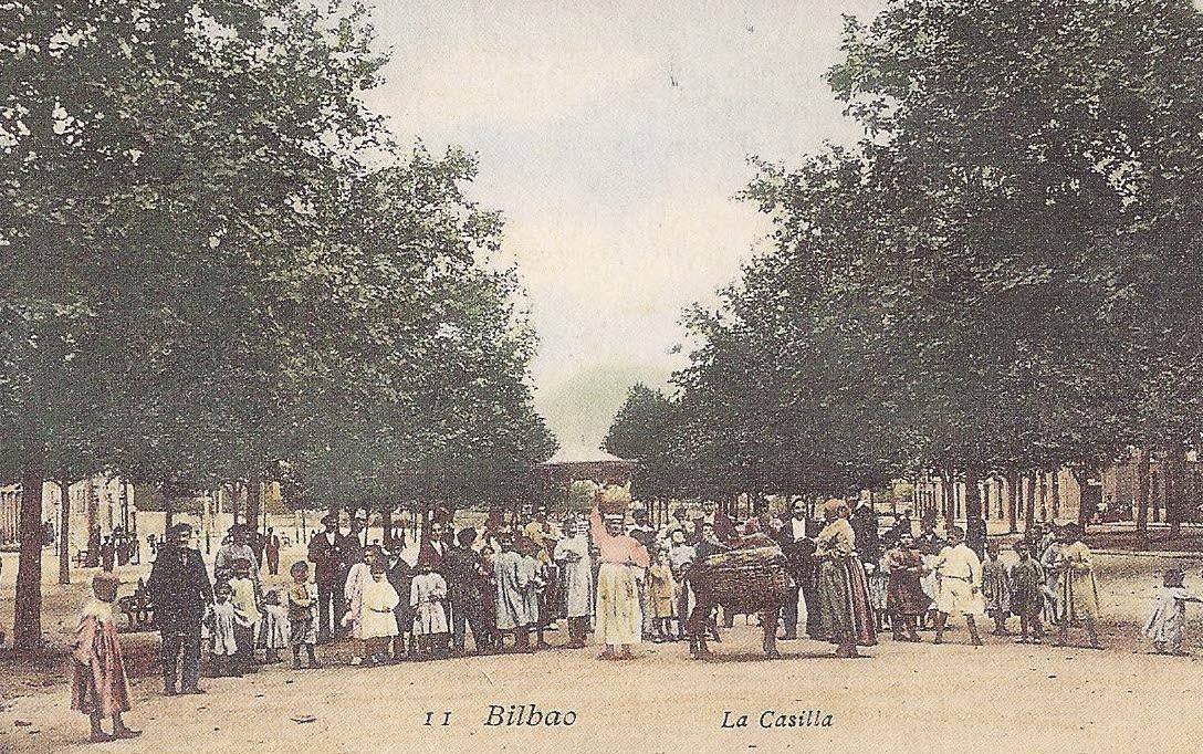 Escena de principios de siglo de la zona de La Casilla.