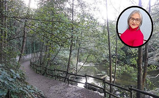 Sendero junto al río Cadagua.