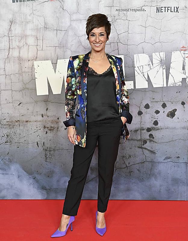 Adela González posa en el estreno de la película 'Malnazidos'.
