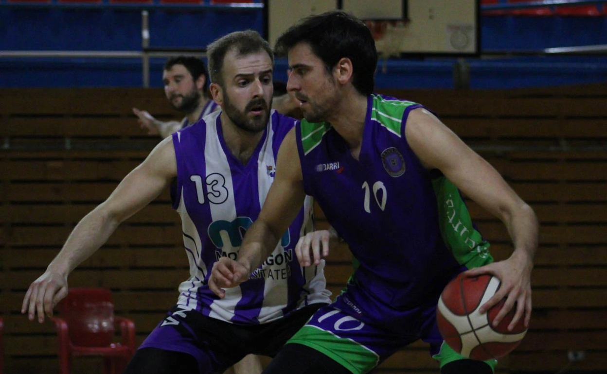 Juanchi Orellano en un partido reciente del CB Santurtzi 
