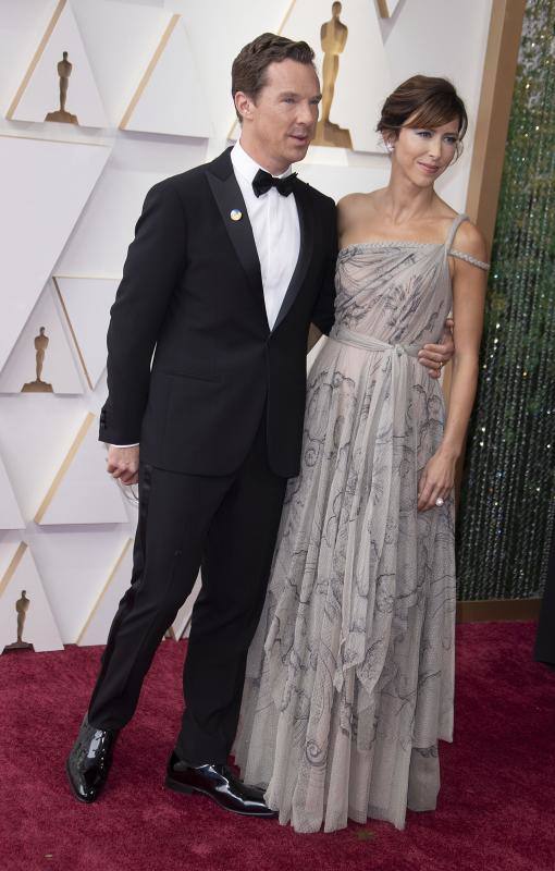 El actor Benedict Cumberbatch y Sophie Hunter.
