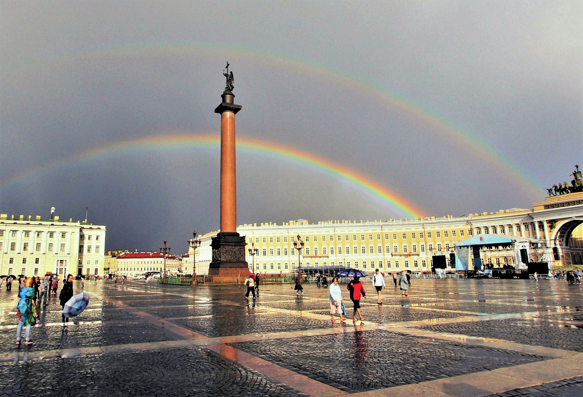 'Doble arcoíris'. Imagen captada en San Petersburgo.