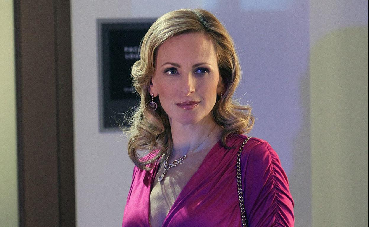 La actriz en un episodio de CSI.