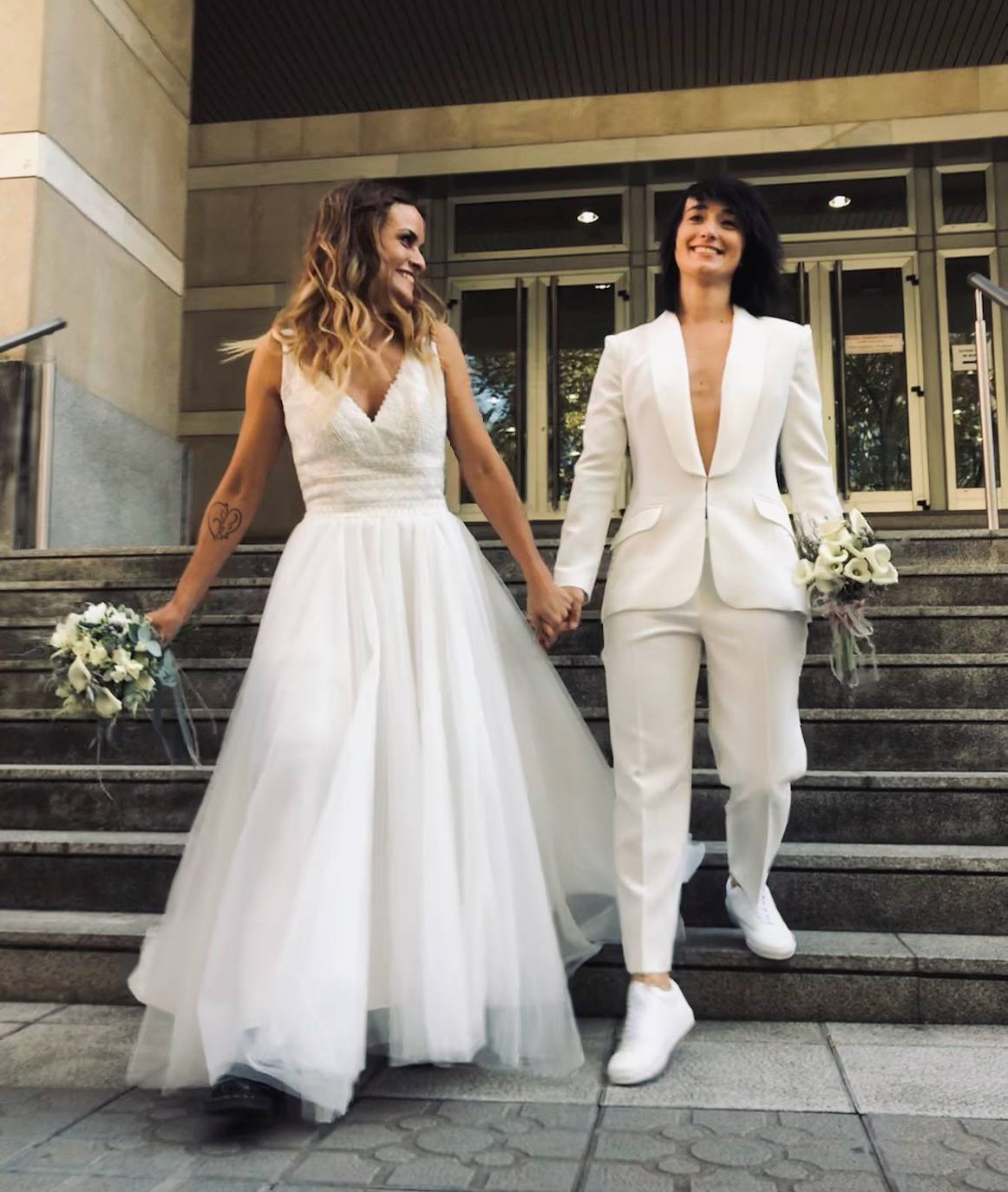 Fotos: La boda de Maider y Alba en el Mercado de La Ribera: dos novias auténticas