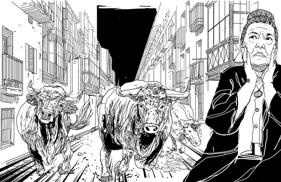 Los bueyes argentinos que se escaparon y mataron a un policía en Bilbao