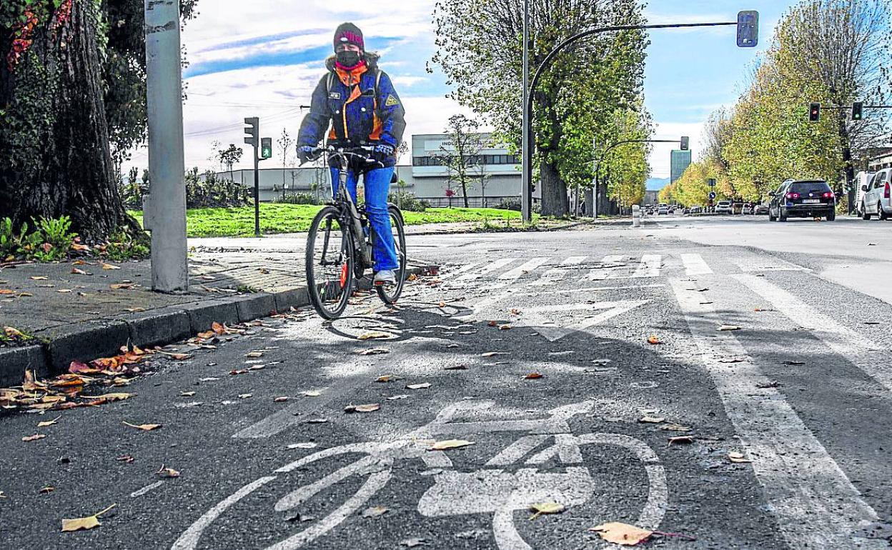 Una nueva vía ciclista unirá Vitoria con el parque tecnológico de Miñano