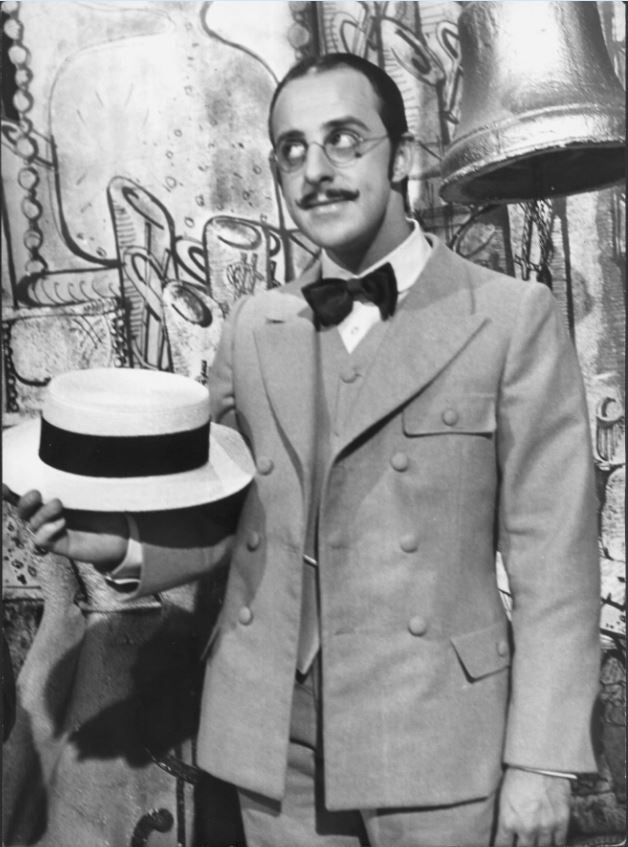 Luís Lorenzo caracterizado como uno de Los Tacañones del programa.