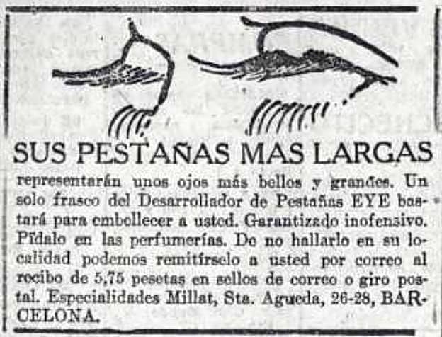 Publicidad del Desarrollador de Pestañas Eye.