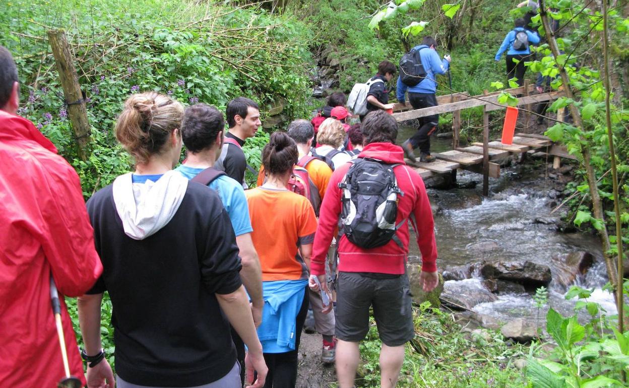 Participantes en una anterior edición de la ruta.