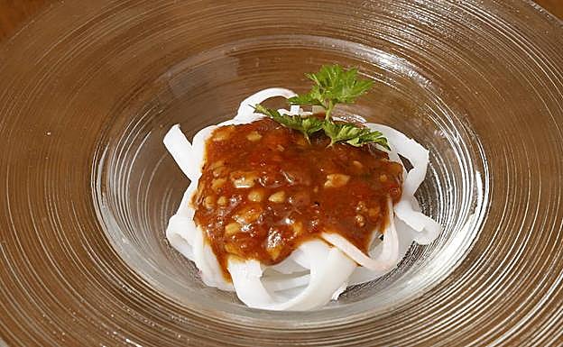 Txipiguetis con su bolognesa.