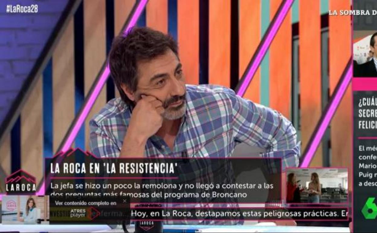 Juan del Val, ayer en 'La Roca'.