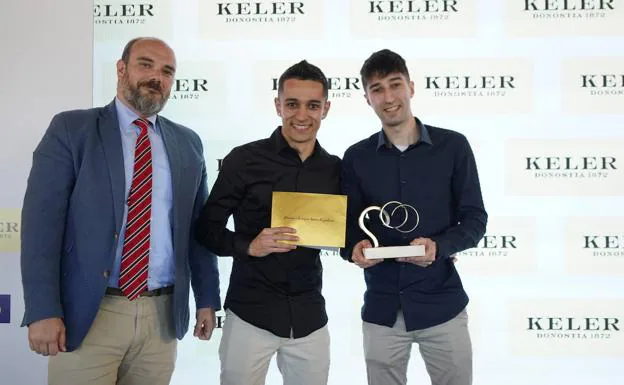 Rafael Rodríguez (KELER) y Andoni y Julen Pérez.