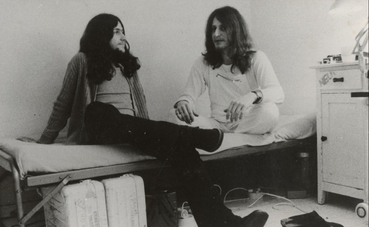 Michael Rother y Klaus Dinger a principios de los 70.