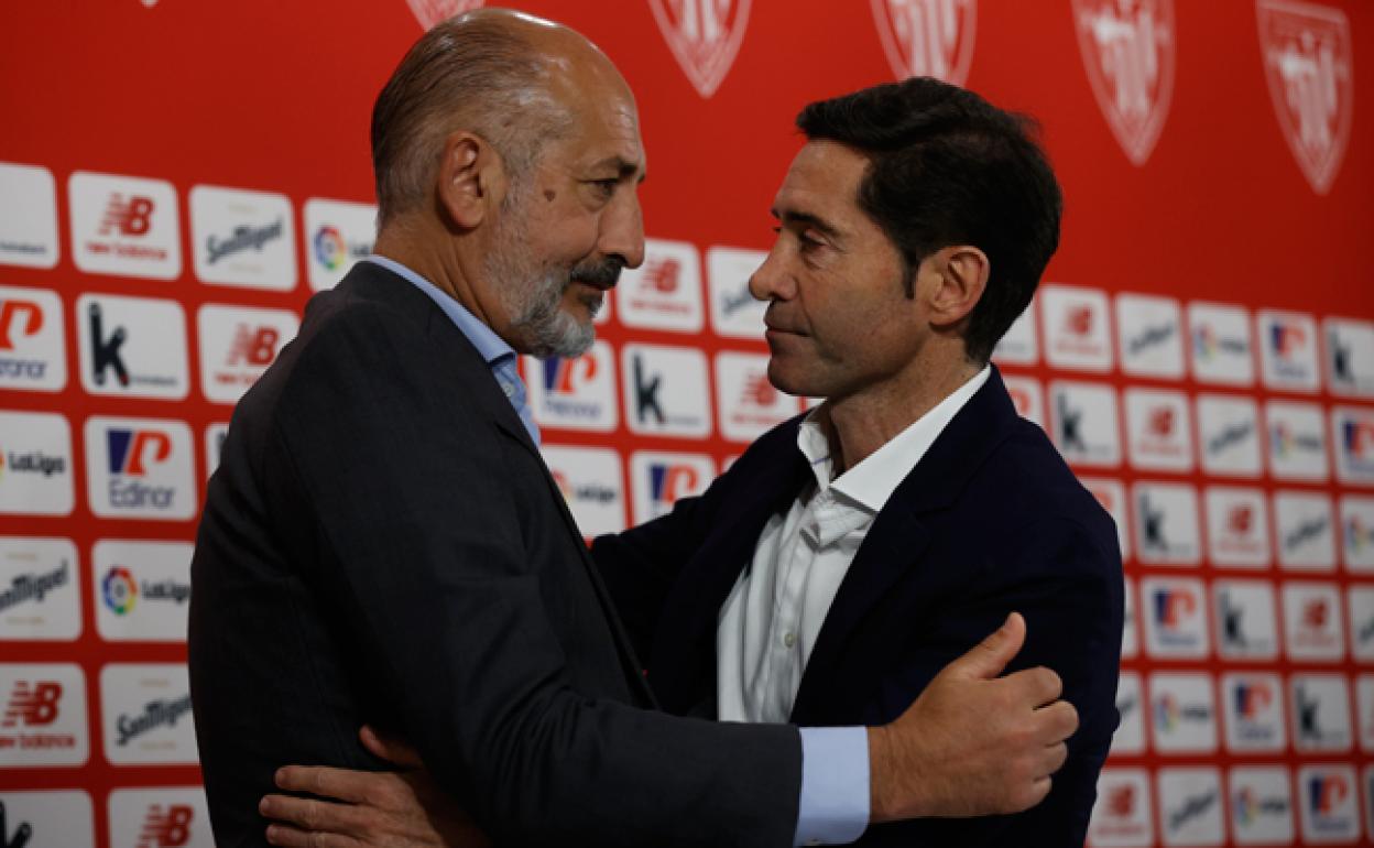 El agradecimiento y despedida de los jugadores y el entorno rojiblanco a Marcelino