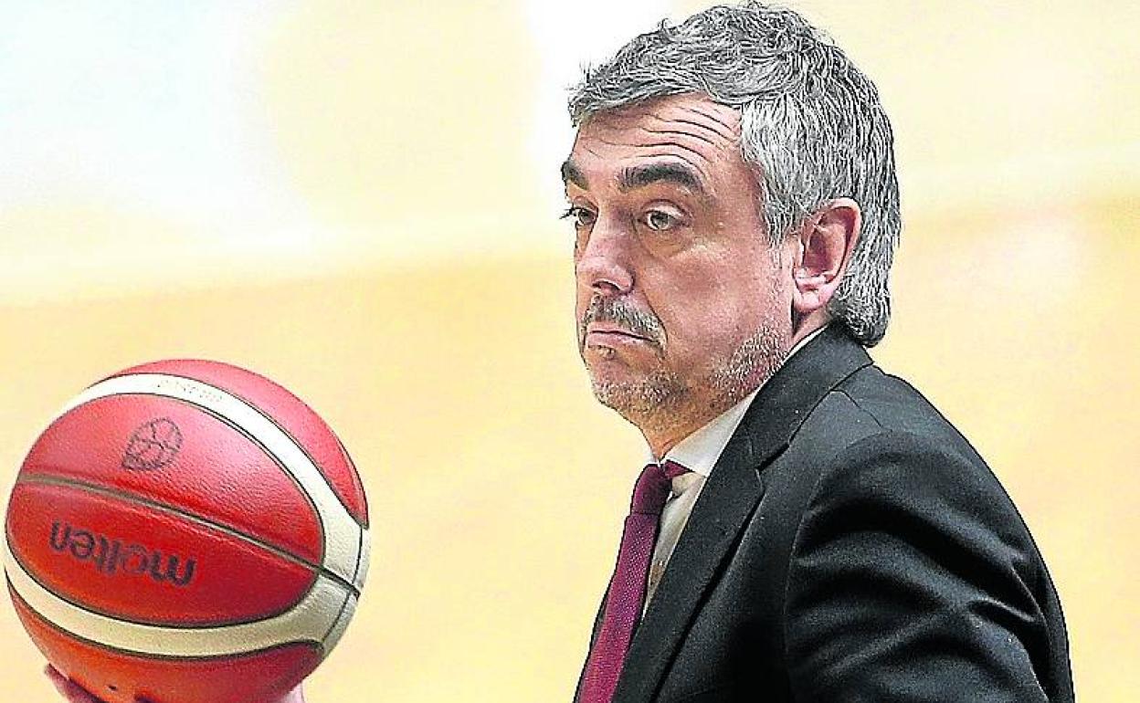 Mario López, en un partido de la Copa de la Reina de Valencia.