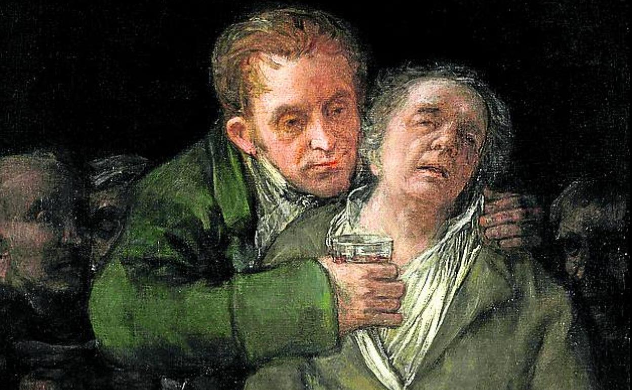 'Autorretrato con el doctor Arrieta', 1820.