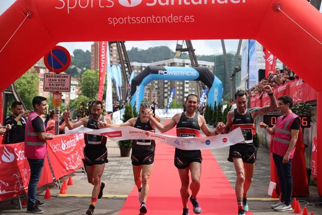 Fotos: Compañerismo y deporte por las calles de Bilbao