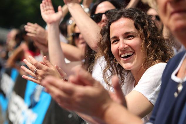 Fotos: Compañerismo y deporte por las calles de Bilbao