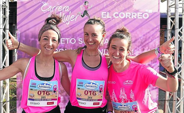 Igone Lasa, Iosune Alberdi y Arantxa Garín. 