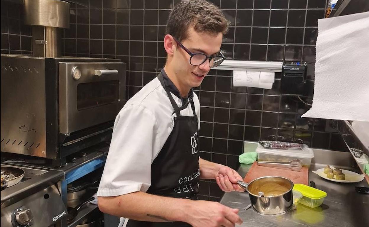 El cocinero David Martín Blanco.