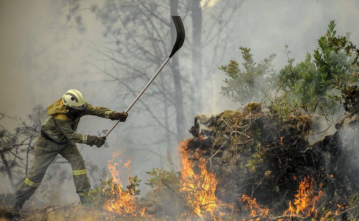 Fuego en Orense. 