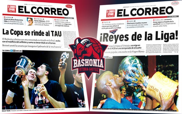 Las portadas de dos días históricos para el Baskonia.