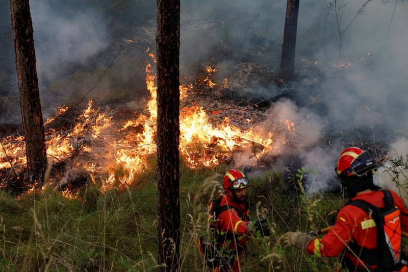 Fotos: Navarra arde por el calor extremo