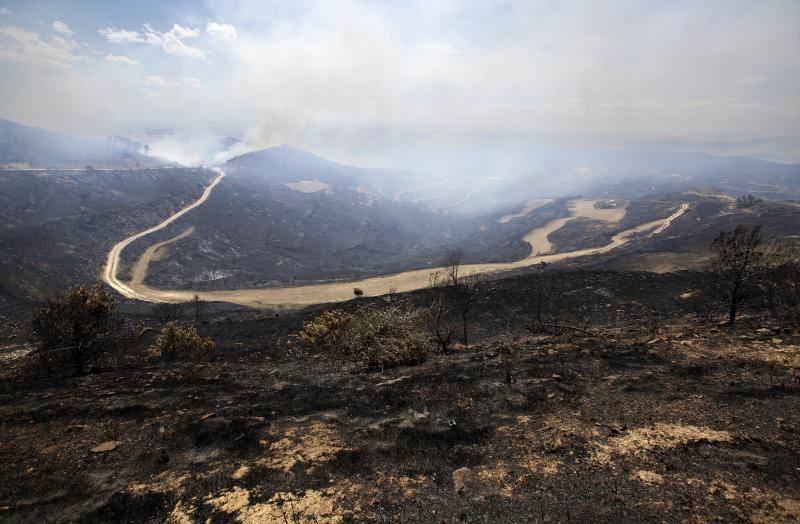 Fotos: Navarra arde por el calor extremo