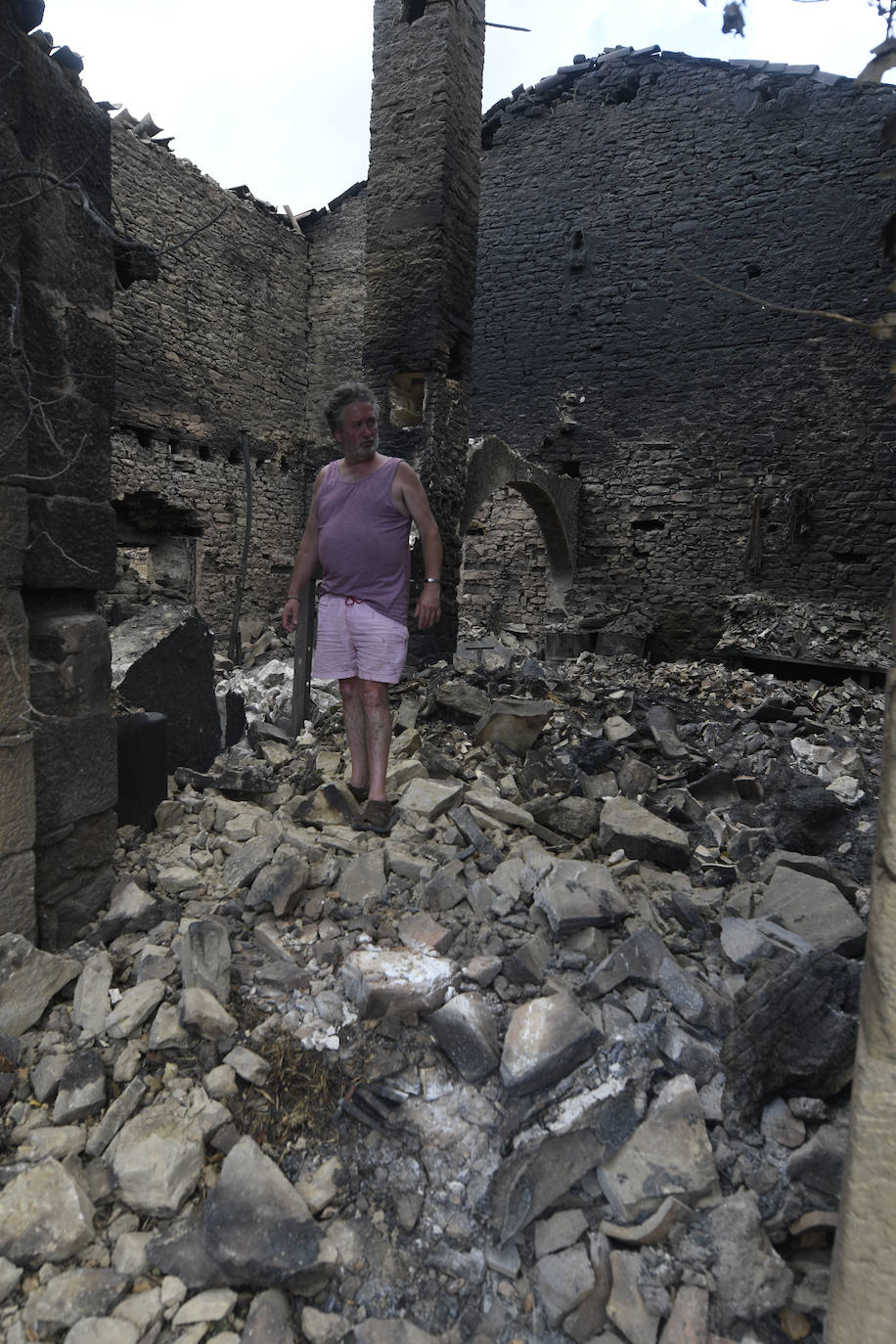 Fotos: Así han quedado los pueblos navarros afectados por los incendios