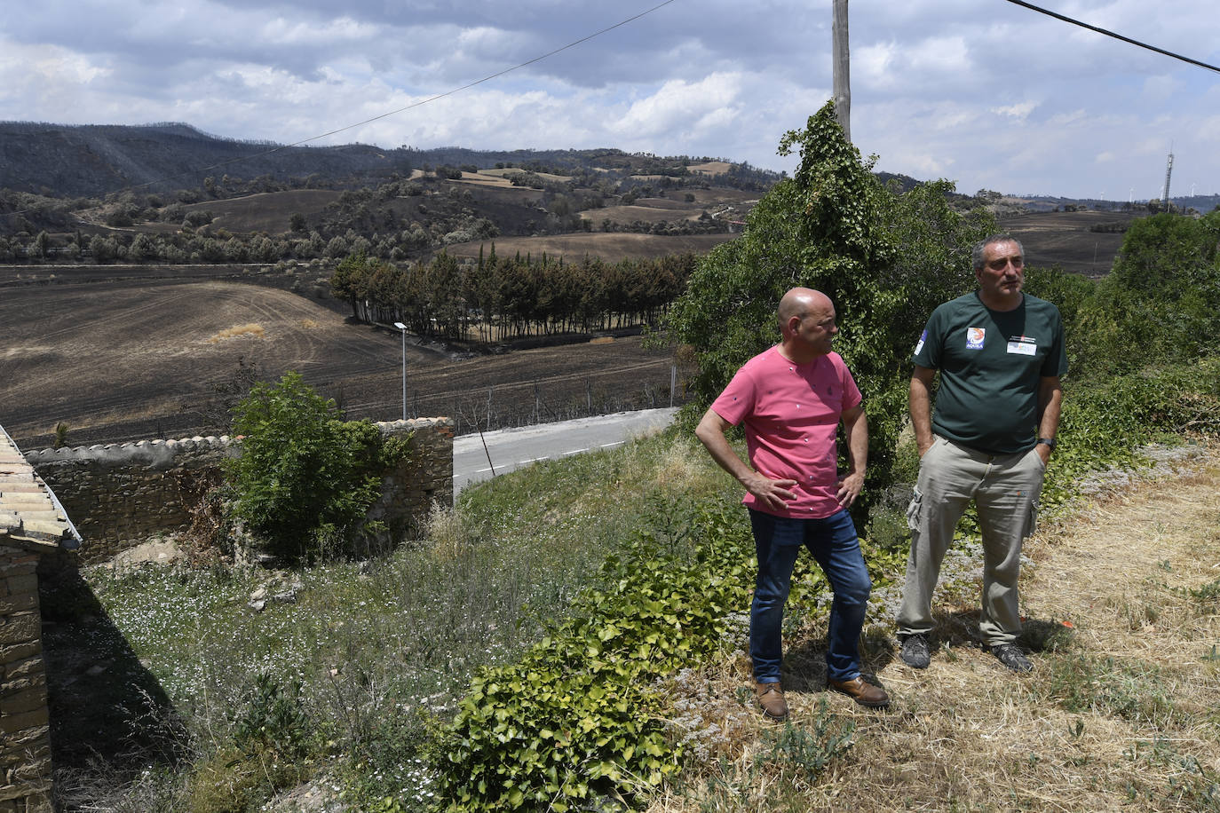 Fotos: Así han quedado los pueblos navarros afectados por los incendios