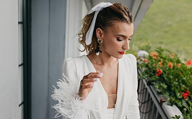 Tania con su segundo look.