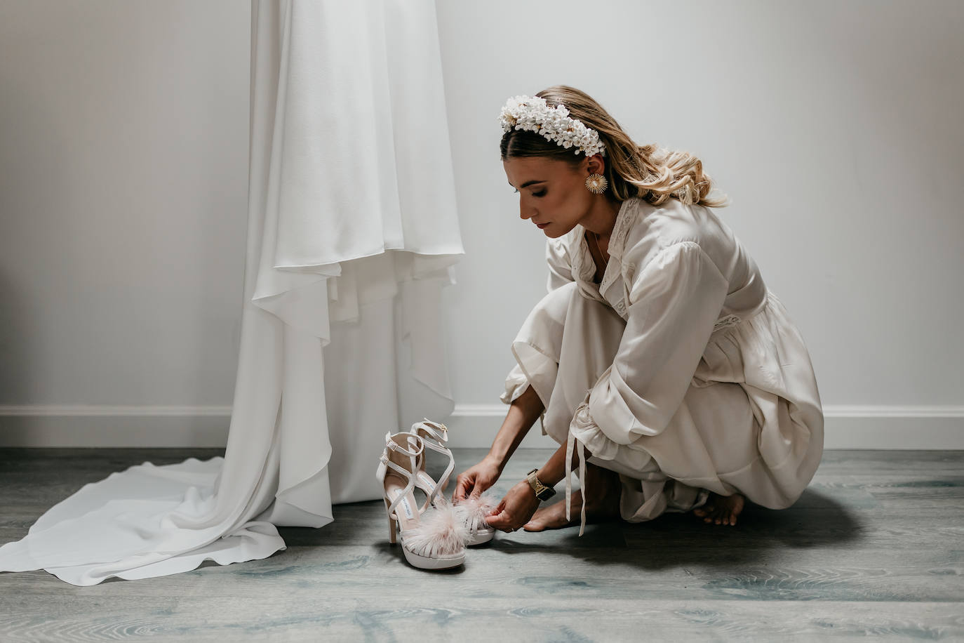 Fotos: Sí, es posible transformar un &#039;look bridal&#039; solo con los accesorios: la novia vizcaína que lo consiguió