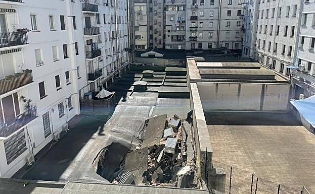 Suceso en Bilbao: Los vecinos de Pozas desalojados por el derrumbe pasan su segunda noche fuera de casa