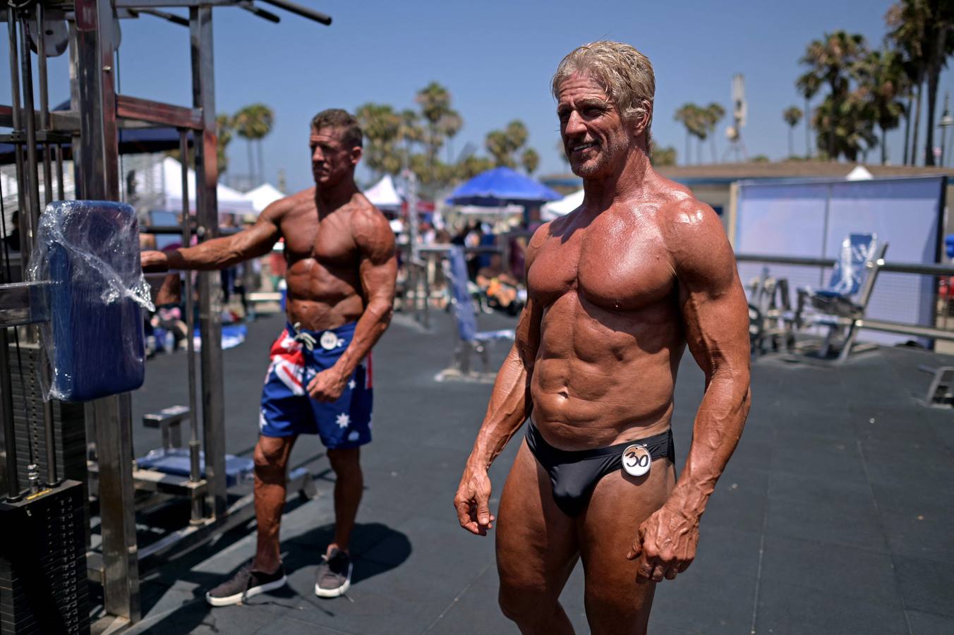 Fotos: Los culturistas se exhiben en la histórica cita de Venice