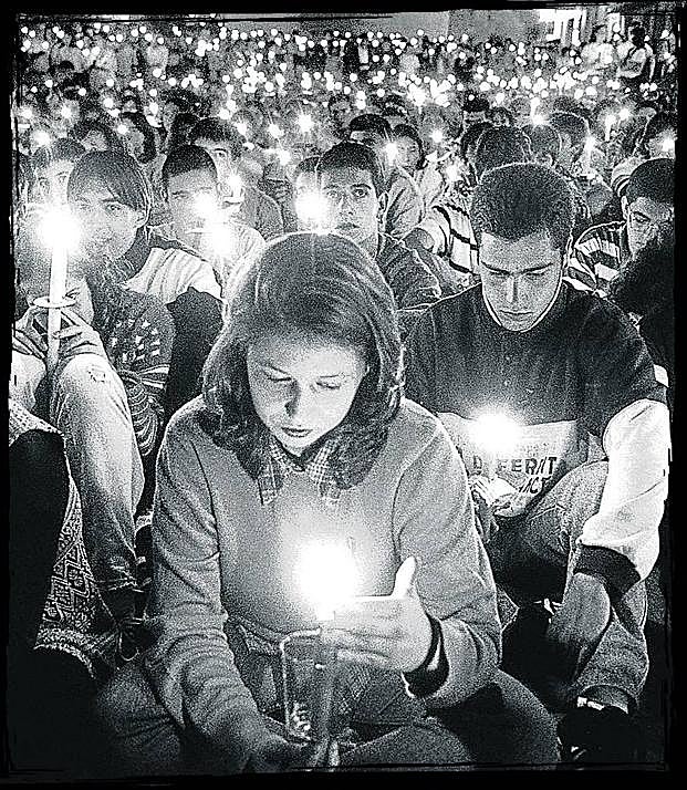 Vigilia nocturna en Ermua. Aún había esperanza. 