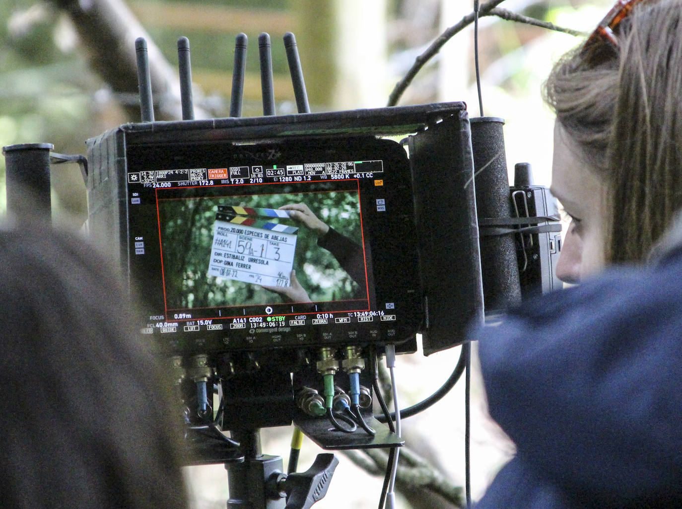 Fotos: Las imágenes del rodaje en Llodio del primer largometraje de Estíbaliz Urresola