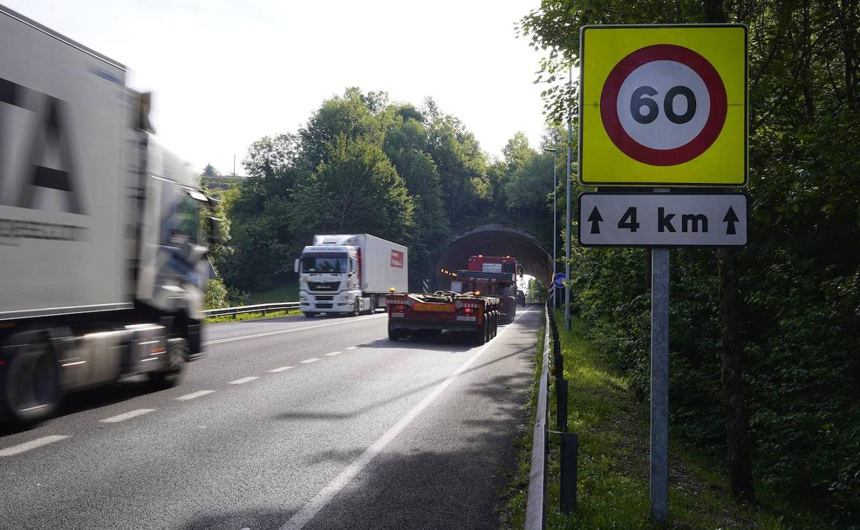 El primer radar de tramo de Bizkaia se estrenó hace algo más de un mes en Trabakua.