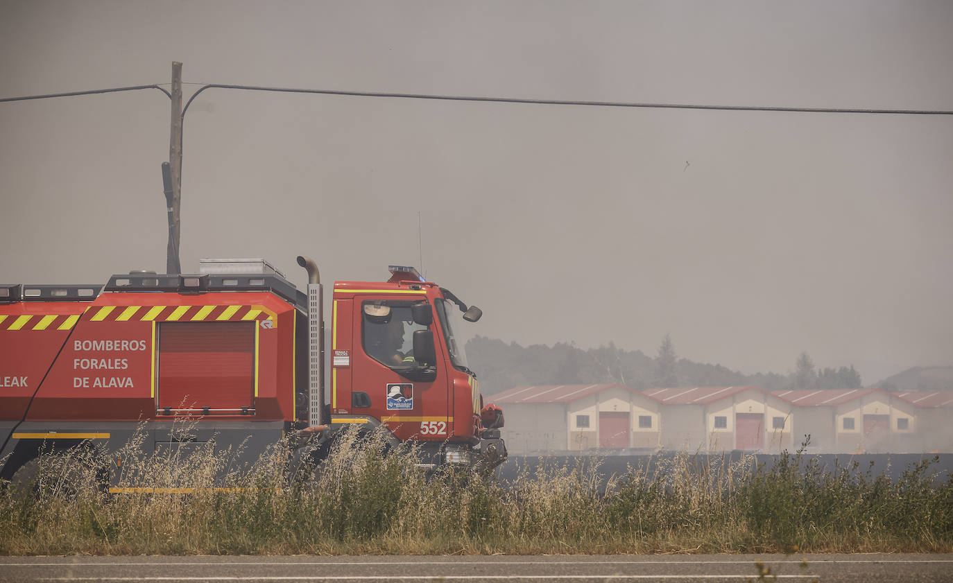 Fotos: El incendio entre Argandoña y Villafranca, en imágenes